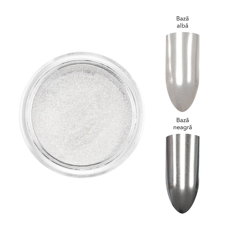 Pigment Unghii Chrome Moonlight LUXORISE, Give Me Glow Pigment Unghii Chrome Moonlight LUXORISE, Give Me Glow