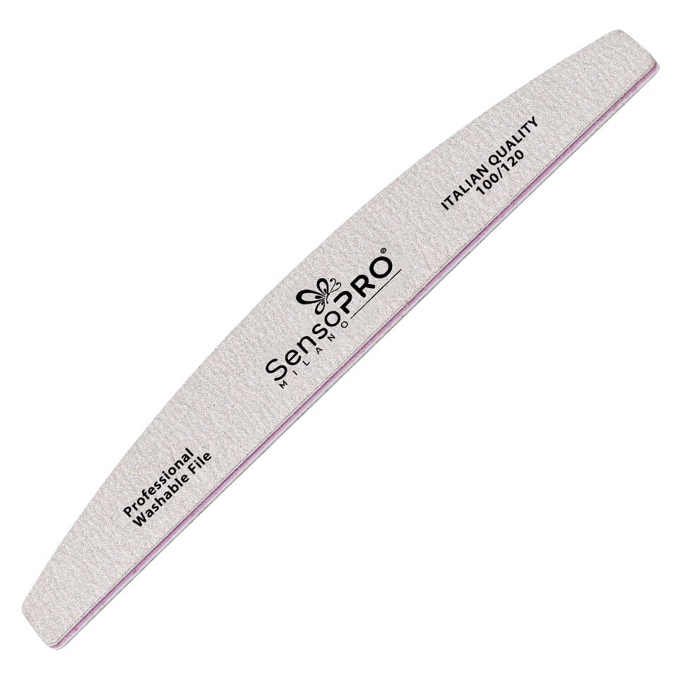 Pila Unghii Semiluna granulatia 100/120 - SensoPRO Milano Pila Unghii Semiluna granulatia 100/120 - SensoPRO Milano