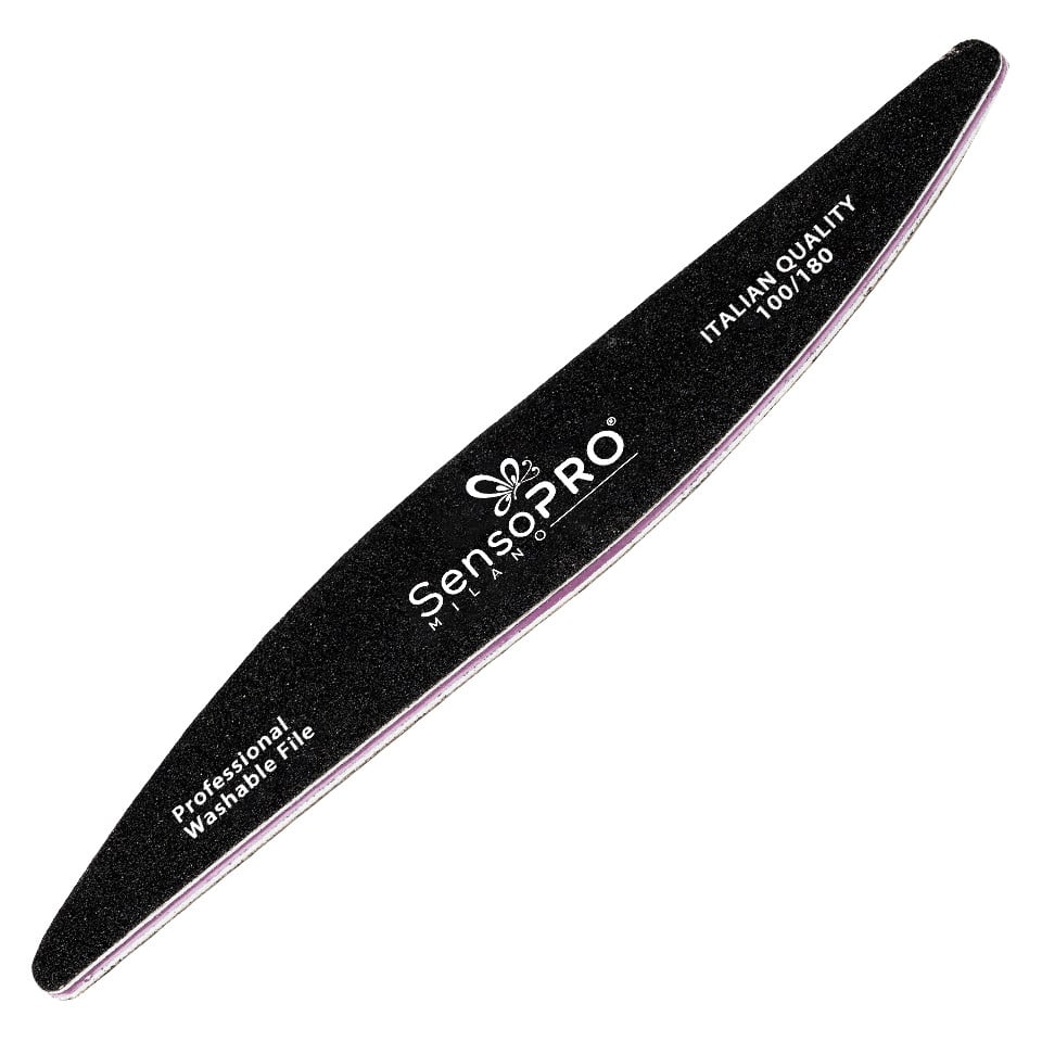 Pila Unghii Wave granulatia 100/180 - SensoPRO Milano, negru Pila Unghii Wave granulatia 100/180 - SensoPRO Milano, negru