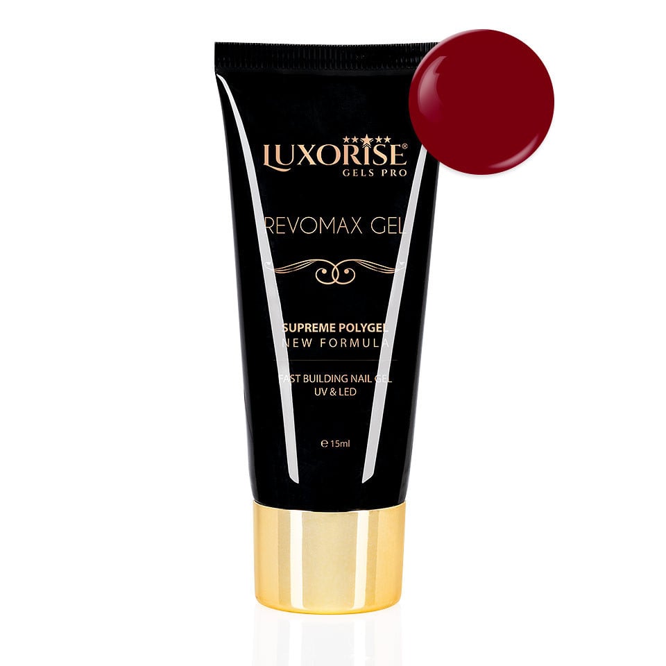 Polygel REVOMAX GEL LUXORISE Crimson Flame, 15ml Polygel REVOMAX GEL LUXORISE Crimson Flame, 15ml