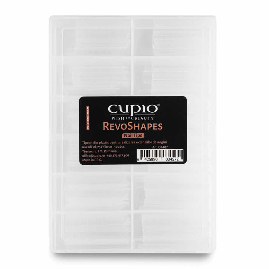 Tipsuri reutilizabile pentru realizarea extensiilor RevoShapes set 120 buc Tipsuri reutilizabile pentru realizarea extensiilor RevoShapes set 120 buc