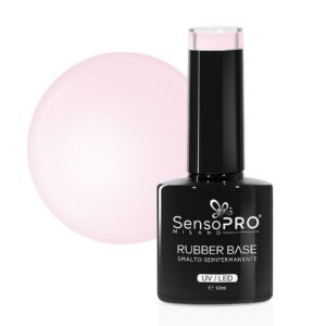 Rubber Base Gel SensoPRO Milano 10ml, #01 Rare Rose