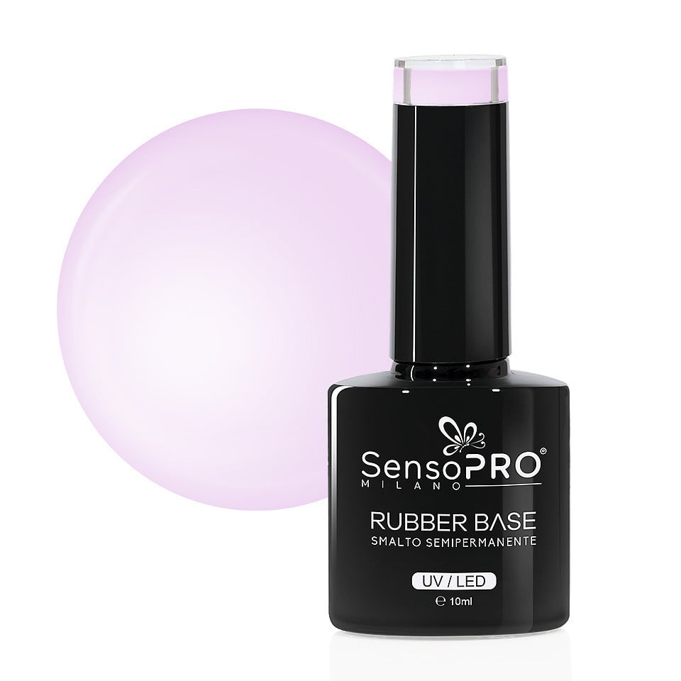 Rubber Base Gel SensoPRO Milano 10ml, #75 Lilac Nude Rubber Base Gel SensoPRO Milano 10ml, #75 Lilac Nude