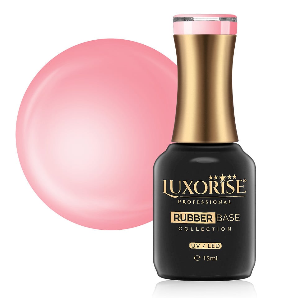 Rubber Base LUXORISE Crystal Collection - Pink Gloss 15ml Rubber Base LUXORISE Crystal Collection - Pink Gloss 15ml