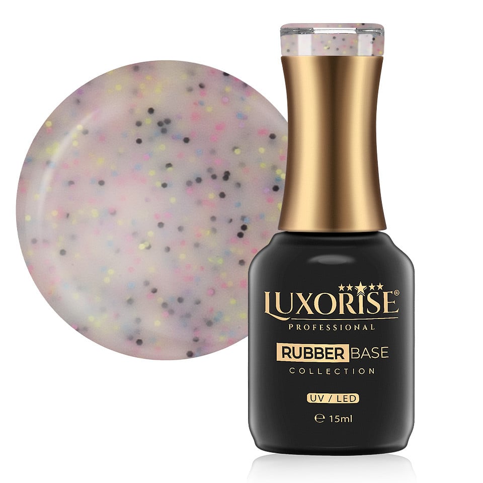 Rubber Base LUXORISE Eclat Collection - Frosty Dots 15ml Rubber Base LUXORISE Eclat Collection - Frosty Dots 15ml