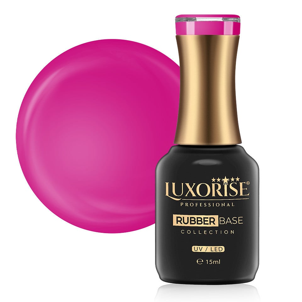 Rubber Base LUXORISE Neon City Collection - Fuchsia 15ml Rubber Base LUXORISE Neon City Collection - Fuchsia 15ml