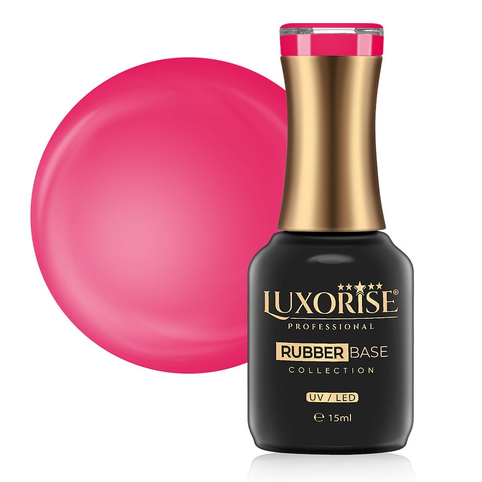 Rubber Base LUXORISE Neon City Collection - Magenta 15ml Rubber Base LUXORISE Neon City Collection - Magenta 15ml