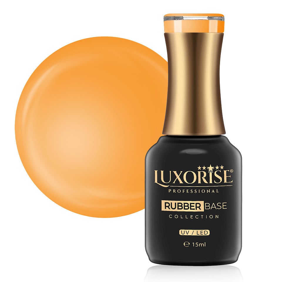 Rubber Base LUXORISE Neon City Collection - Tangerine 15ml Rubber Base LUXORISE Neon City Collection - Tangerine 15ml