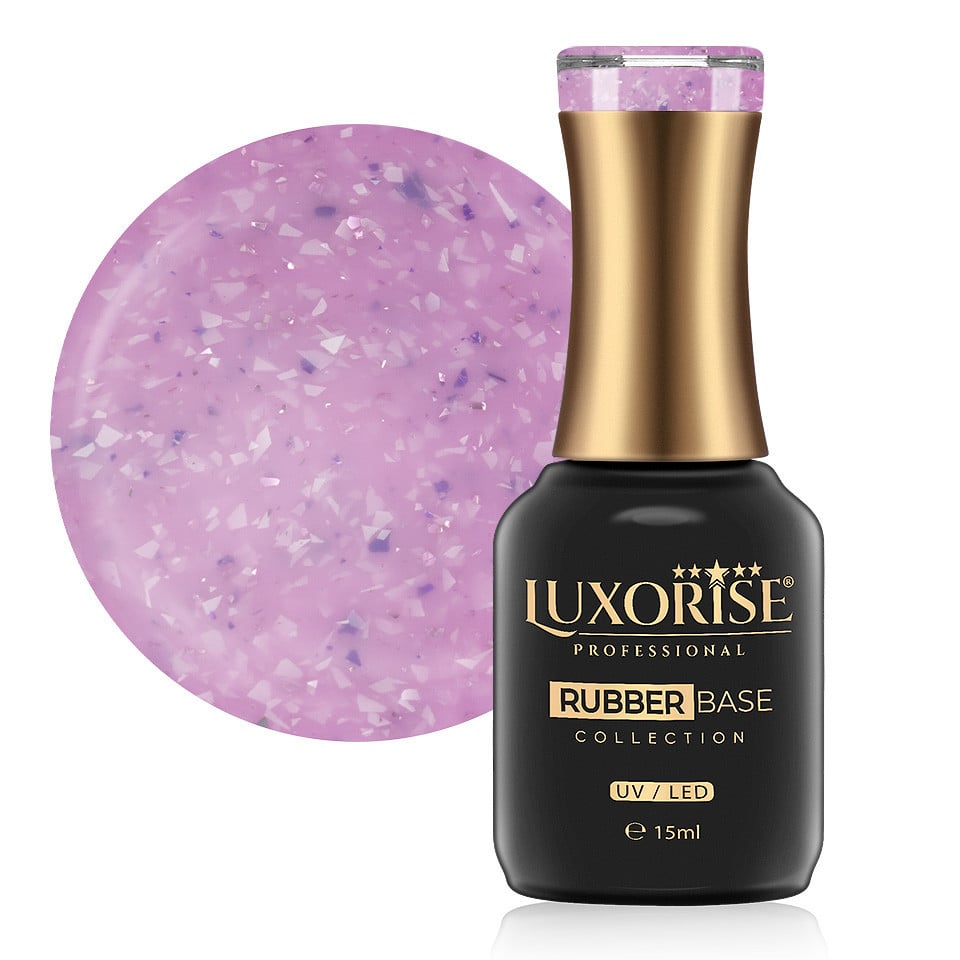 Rubber Base LUXORISE Sparkling Collection - Wild Fresia 15ml Rubber Base LUXORISE Sparkling Collection - Wild Fresia 15ml