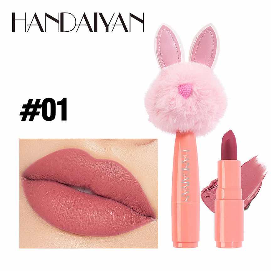 Ruj Mat Fluffy Lollipop Lipstick Handaiyan #01 Ruj Mat Fluffy Lollipop Lipstick Handaiyan #01