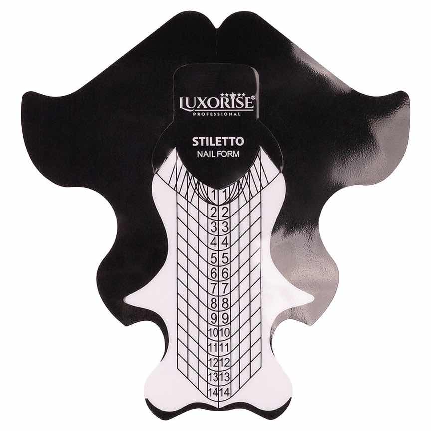 Sabloane Constructie Unghii LUXORISE Stiletto - Black, 50 buc Sabloane Constructie Unghii LUXORISE Stiletto - Black, 50 buc