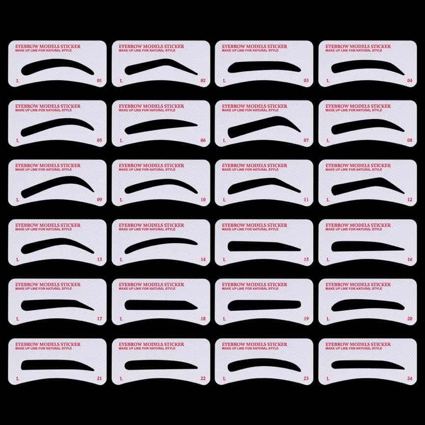 Sabloane Sprancene adezive Lovely Eyebrows, Set 24 bucati Sabloane Sprancene adezive Lovely Eyebrows, Set 24 bucati