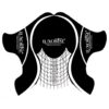 Sabloane Unghii Gel Plastifiate LUXORISE Black, 50 buc