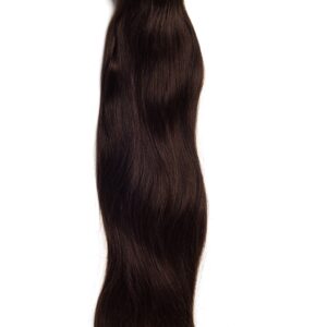 Extensii Clip-On Deluxe Saten Inchis Natural