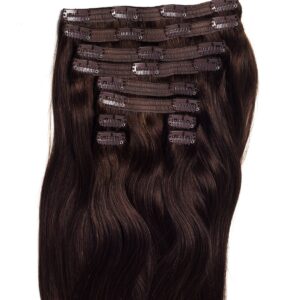 Extensii Clip-On VIP Saten Inchis Natural