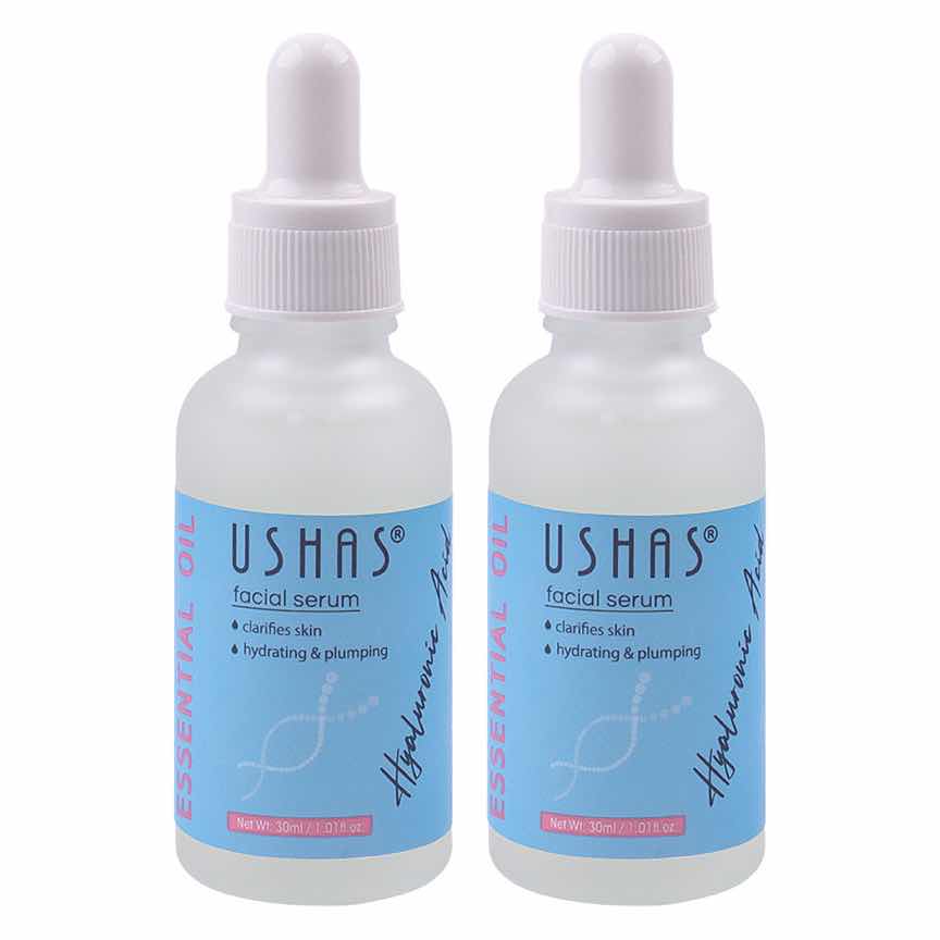 Ser Hidratant si Regenerant Ushas Hyaluronic Acid Essential Oil, set 2 buc Ser Hidratant si Regenerant Ushas Hyaluronic Acid Essential Oil, set 2 buc