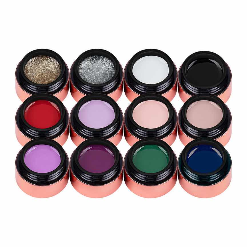Set 12 Geluri UV Colorate LUXORISE, Timeless Beauty Set 12 Geluri UV Colorate LUXORISE, Timeless Beauty