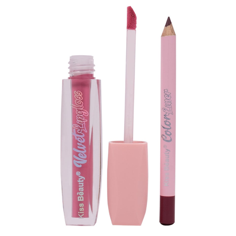 Set 2 in 1 Lip Gloss & Color Liner Kiss Beauty #05 Set 2 in 1 Lip Gloss & Color Liner Kiss Beauty #05