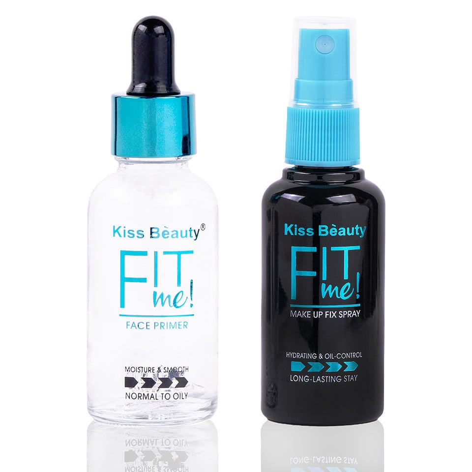 Set 2 in 1 Primer & Spray Fixare Machiaj Fit Me 24h, Kiss Beauty Set 2 in 1 Primer & Spray Fixare Machiaj Fit Me 24h, Kiss Beauty