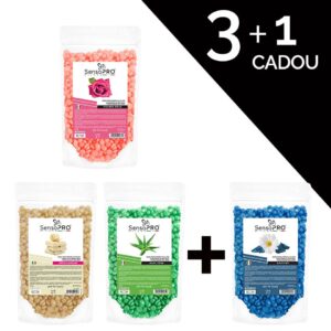 Set 3+1 Gratuit Ceara Epilat Elastica Granule SensoPRO Milano Mix Pack 100g