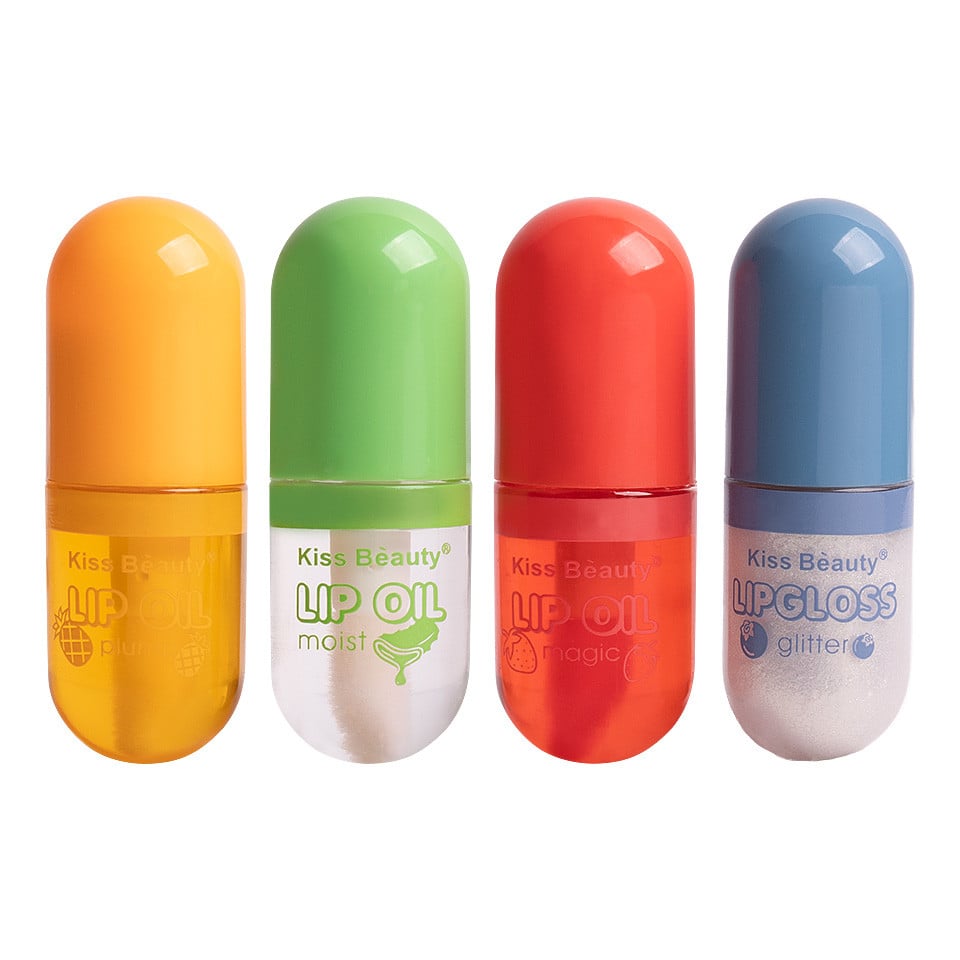 Set 3 Lip Oil + 1 Lip Gloss Kiss Beauty #01 Set 3 Lip Oil + 1 Lip Gloss Kiss Beauty #01