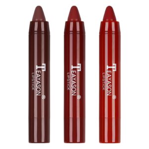 Set 3 Rujuri Mate Teayason Just a Tint Lipstick, Cherry Bright, C