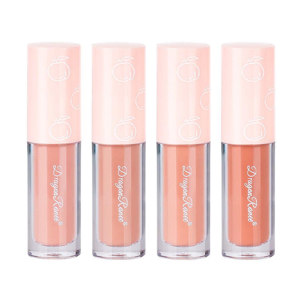 Set 4 Rujuri Lichide Mate Ranee Matte Lipstick, Honey Peach, B Set 4 Rujuri Lichide Mate Ranee Matte Lipstick, Honey Peach, B