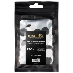 Set 50 Rezerve Smirghel pentru Disc Pedichiura LUXORISE PRO15, granulatie #80