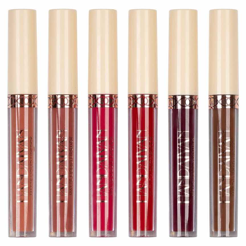 Set 6 Rujuri Lichide Mate Handaiyan Rose Matte #A Set 6 Rujuri Lichide Mate Handaiyan Rose Matte #A