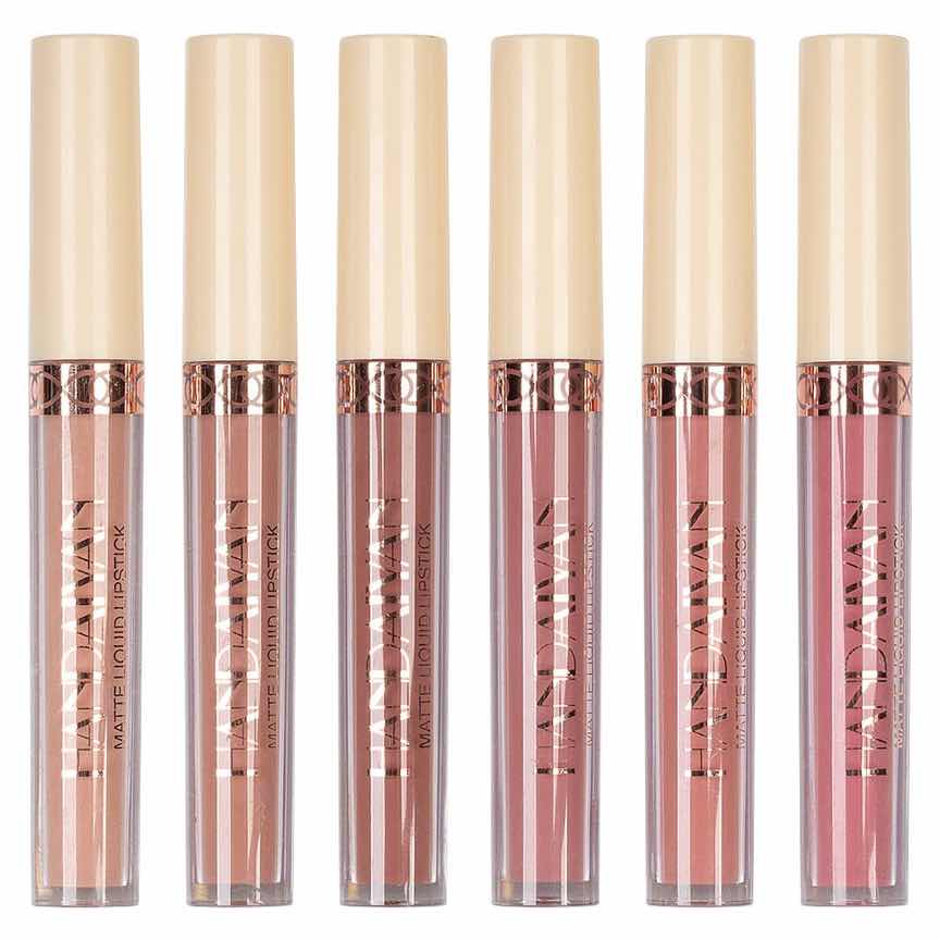 Set 6 Rujuri Lichide Mate Handaiyan Rose Matte #B Set 6 Rujuri Lichide Mate Handaiyan Rose Matte #B