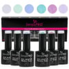 Set 6 Shimmer Rubber Base 10ml SensoPRO Milano, Radiant Princess Set 6 Shimmer Rubber Base 10ml SensoPRO Milano, Radiant Princess