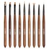Set 9 Pensule Profesionale Manichiura Nail Art & Constructie Unghii LUXORISE
