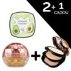Set Baza de Machiaj Ultra Facial,Pudra Hold Make up Collagen,Fond de Ten Moisturize & Brighten Skin 2+1 CADOU