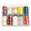 Set Folii Transfer LUXORISE Christmas Time, 10 buc Set Folii Transfer LUXORISE Christmas Time, 10 buc