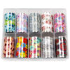 Set Folii Transfer LUXORISE Flower Future, 10 buc Set Folii Transfer LUXORISE Flower Future, 10 buc