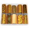Set Folii Transfer LUXORISE Gold Opulence, 10 buc