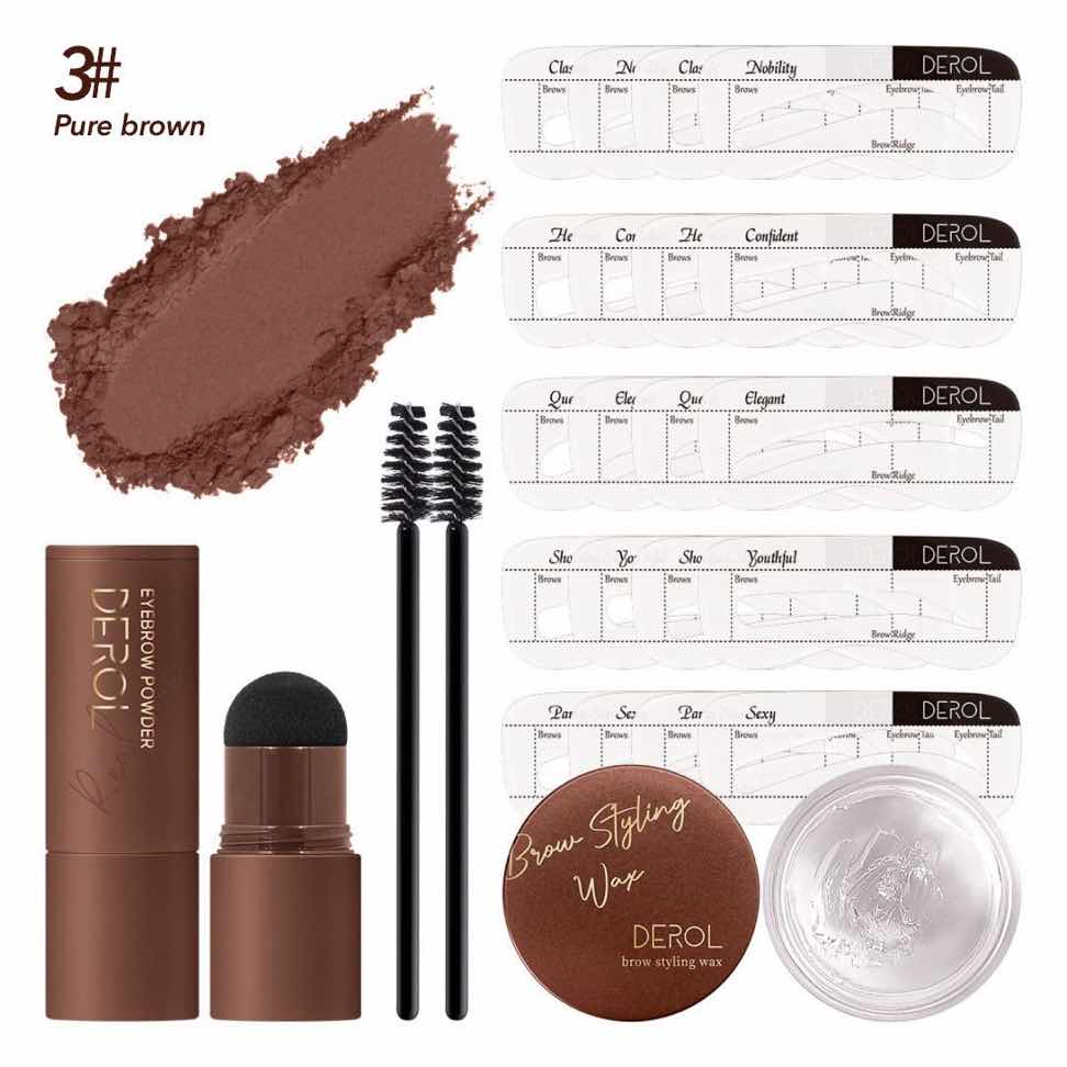 Set Sprancene Derol Perfect Outline Eyebrow Styling #03 Pure Brown Set Sprancene Derol Perfect Outline Eyebrow Styling #03 Pure Brown