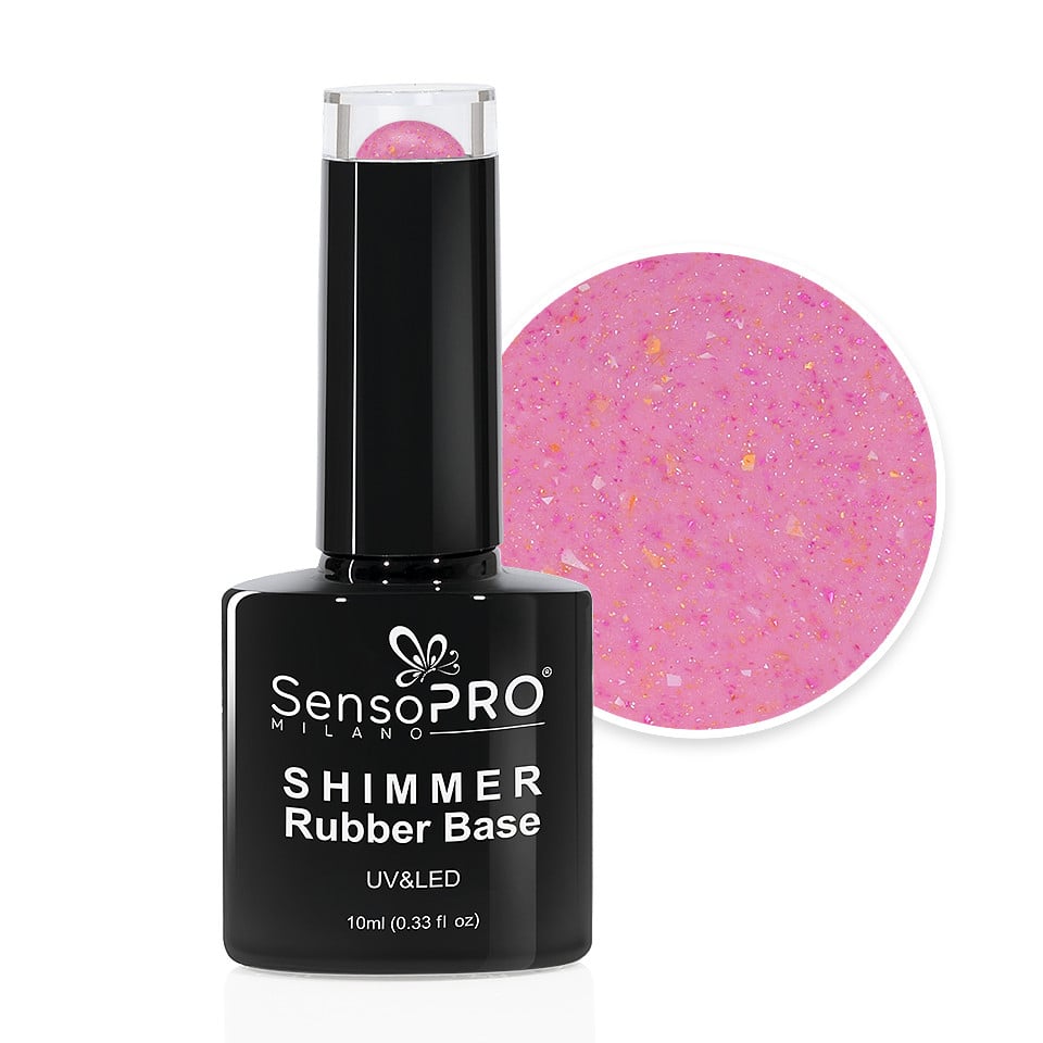 Shimmer Rubber Base SensoPRO Milano - #48 Sprinkled Sweetness, 10ml Shimmer Rubber Base SensoPRO Milano - #48 Sprinkled Sweetness, 10ml
