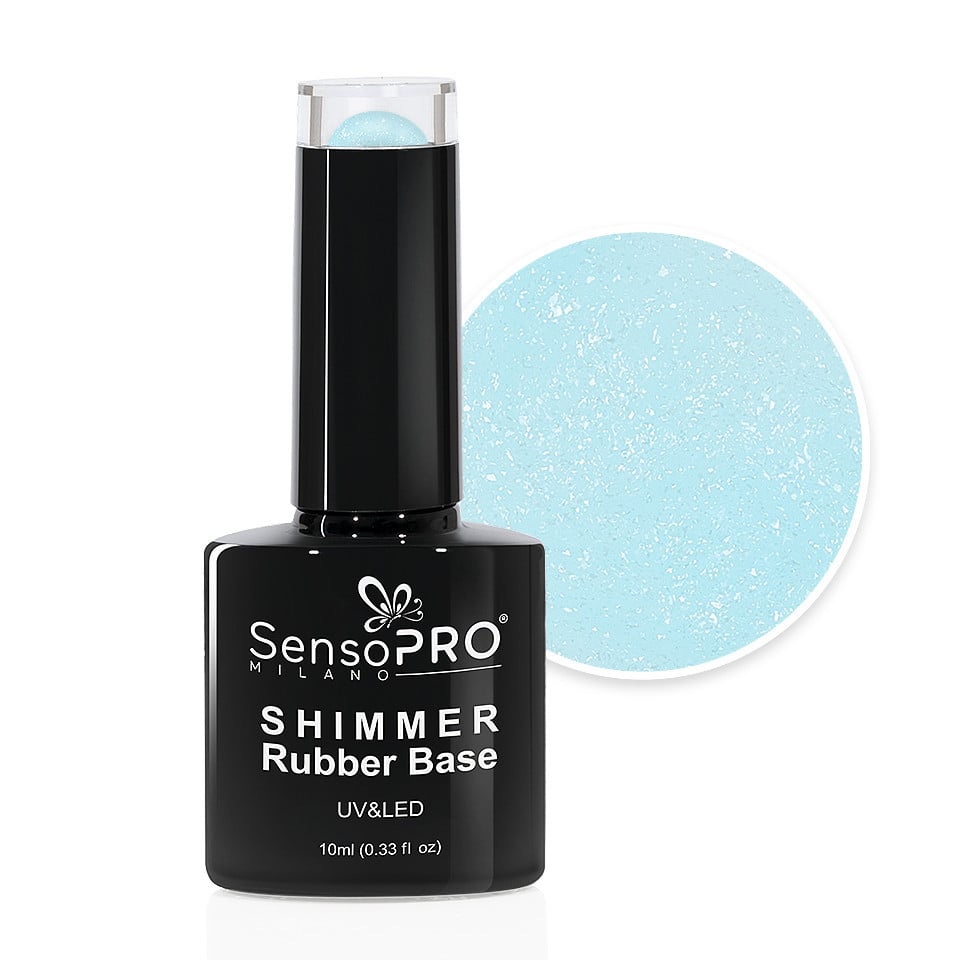 Shimmer Rubber Base SensoPRO Milano - #57 Dazzling Tinkerbell, 10ml Shimmer Rubber Base SensoPRO Milano - #57 Dazzling Tinkerbell, 10ml
