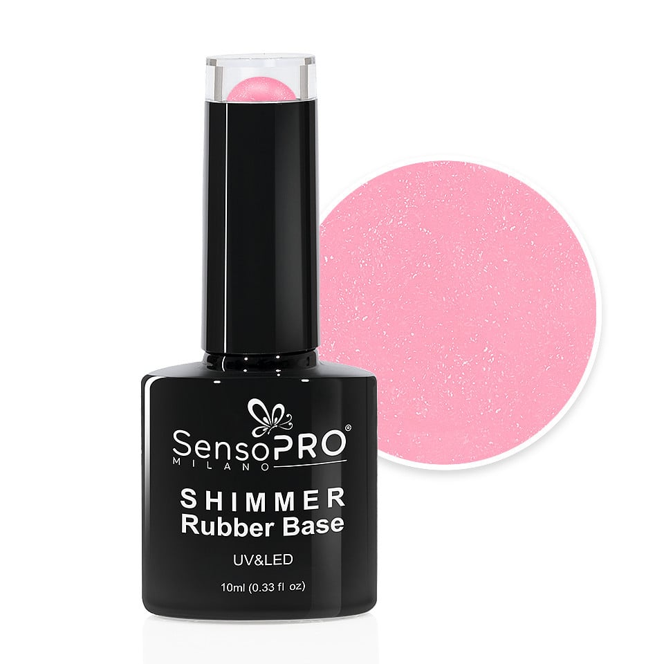 Shimmer Rubber Base SensoPRO Milano - #62 Bubblegum Blast, 10ml Shimmer Rubber Base SensoPRO Milano - #62 Bubblegum Blast, 10ml