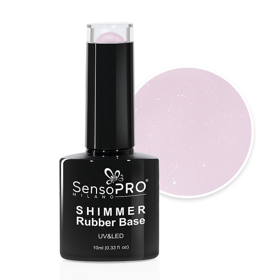Shimmer Rubber Base SensoPRO Milano - #69 Desert Rays, 10ml Shimmer Rubber Base SensoPRO Milano - #69 Desert Rays, 10ml