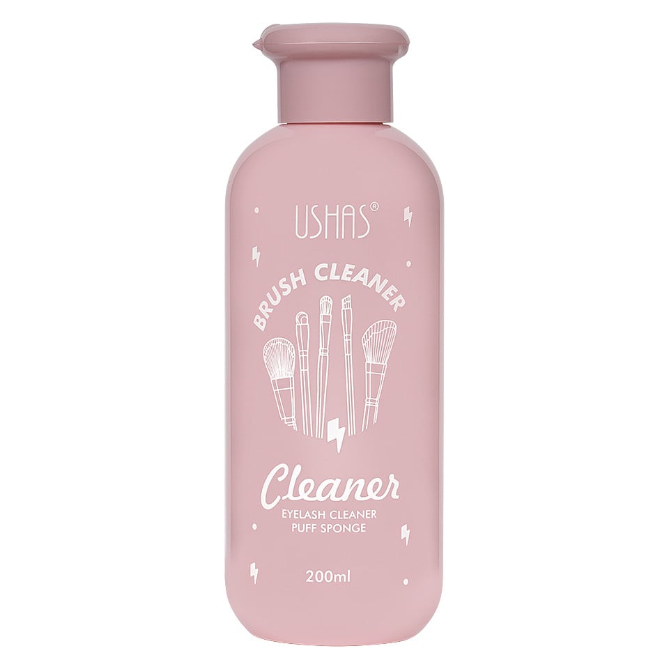 Solutie Curatare Pensule Machiaj Ushas Brush Cleaner, 200ml Solutie Curatare Pensule Machiaj Ushas Brush Cleaner, 200ml