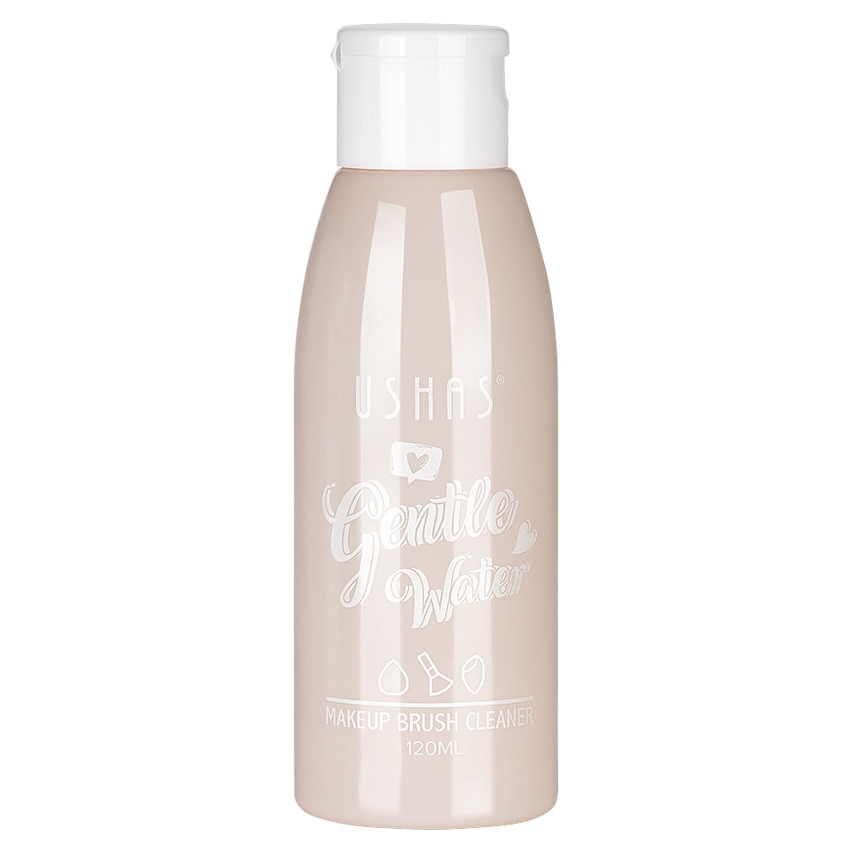 Solutie Curatare Pensule Machiaj Ushas Gentle Water, 120ml Solutie Curatare Pensule Machiaj Ushas Gentle Water, 120ml