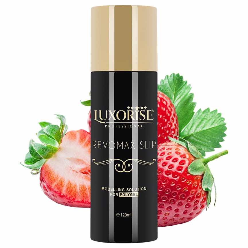 Solutie modelare Polygel RevomaxSlip LUXORISE, Strawberry 120ml Solutie modelare Polygel RevomaxSlip LUXORISE, Strawberry 120ml