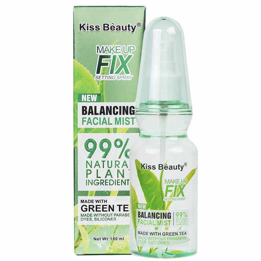 Spray Fixare Machiaj Balancing Facial Mist Green Tea Kiss Beauty, 180ml Spray Fixare Machiaj Balancing Facial Mist Green Tea Kiss Beauty, 180ml