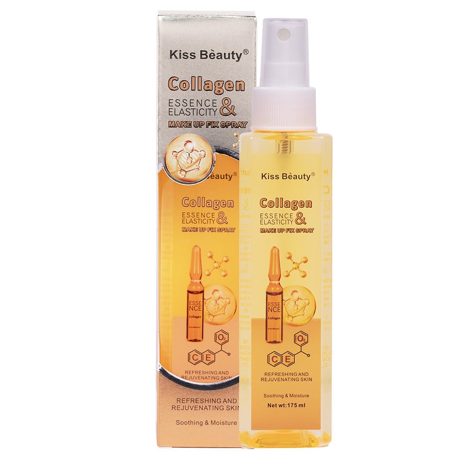 Spray Fixare Machiaj Collagen Essence & Elasticity Kiss Beauty, 175ml Spray Fixare Machiaj Collagen Essence & Elasticity Kiss Beauty, 175ml