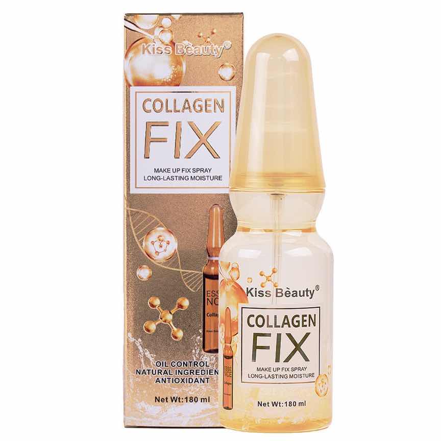 Spray Fixare Machiaj Collagen Fix Kiss Beauty, 180ml Spray Fixare Machiaj Collagen Fix Kiss Beauty, 180ml