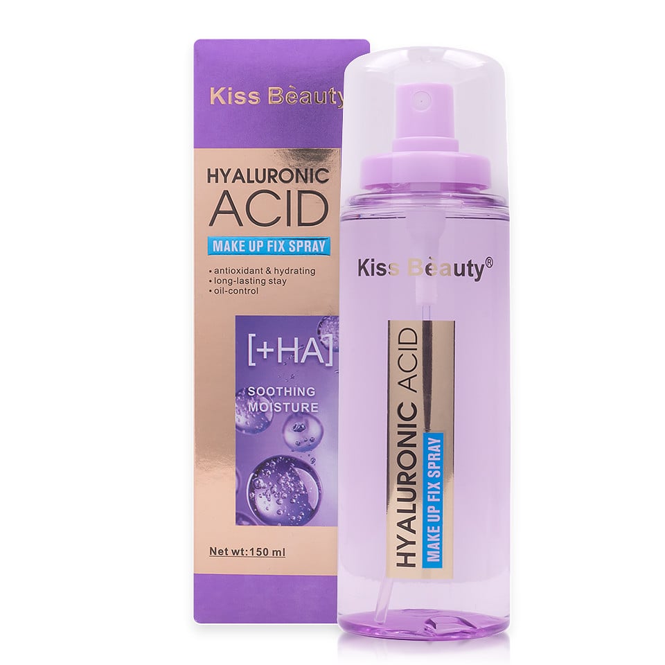 Spray Fixare Machiaj cu Acid Hialuronic Kiss Beauty , 150ml Spray Fixare Machiaj cu Acid Hialuronic Kiss Beauty , 150ml