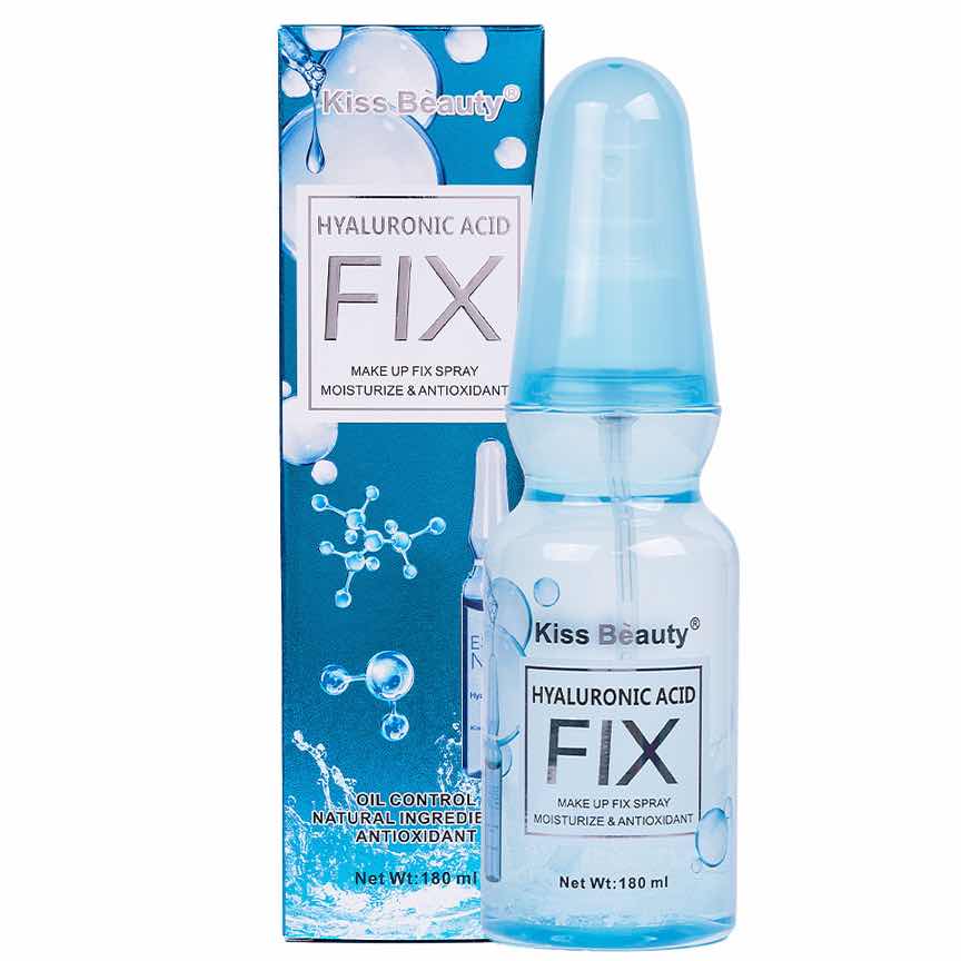 Spray Fixare Machiaj Hyaluronic Acid Fix Kiss Beauty, 180ml Spray Fixare Machiaj Hyaluronic Acid Fix Kiss Beauty, 180ml