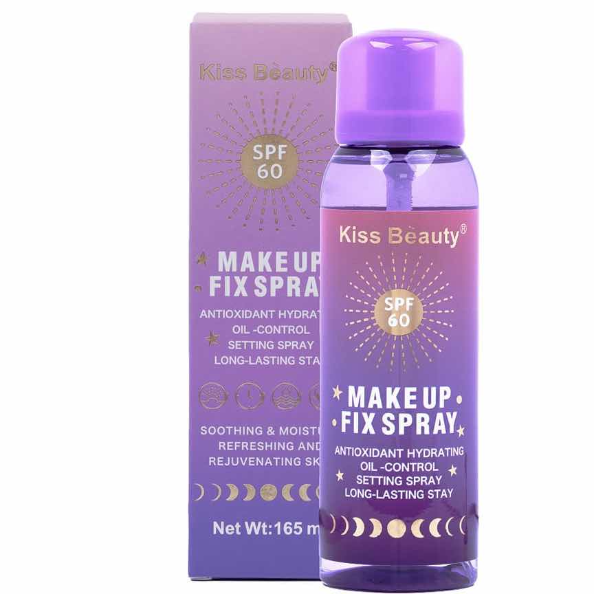Spray Fixare Machiaj SPF60 Antioxidant & Hydrating Kiss Beauty, 165ml Spray Fixare Machiaj SPF60 Antioxidant & Hydrating Kiss Beauty, 165ml